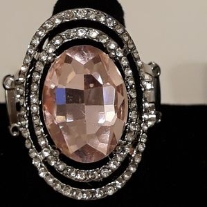 Pink Rhinestone ring